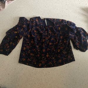 Dark blue madewell blouse